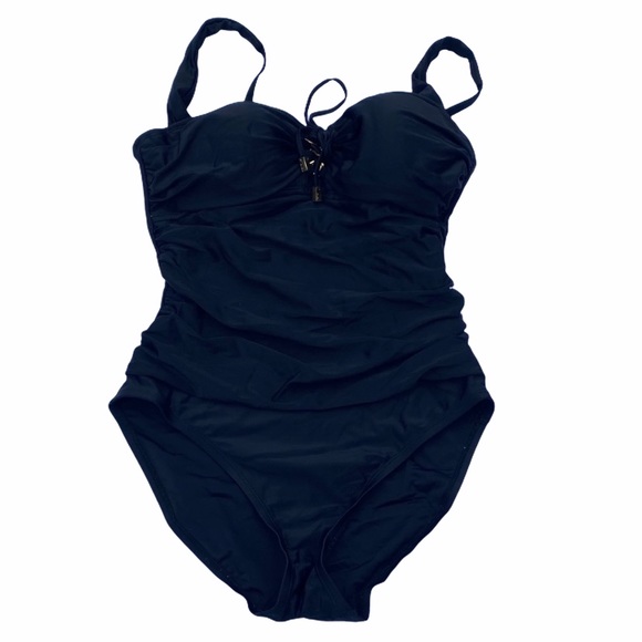 ROD BEATTIE***Black One Piece Swimwear US 8 - Picture 2 of 5